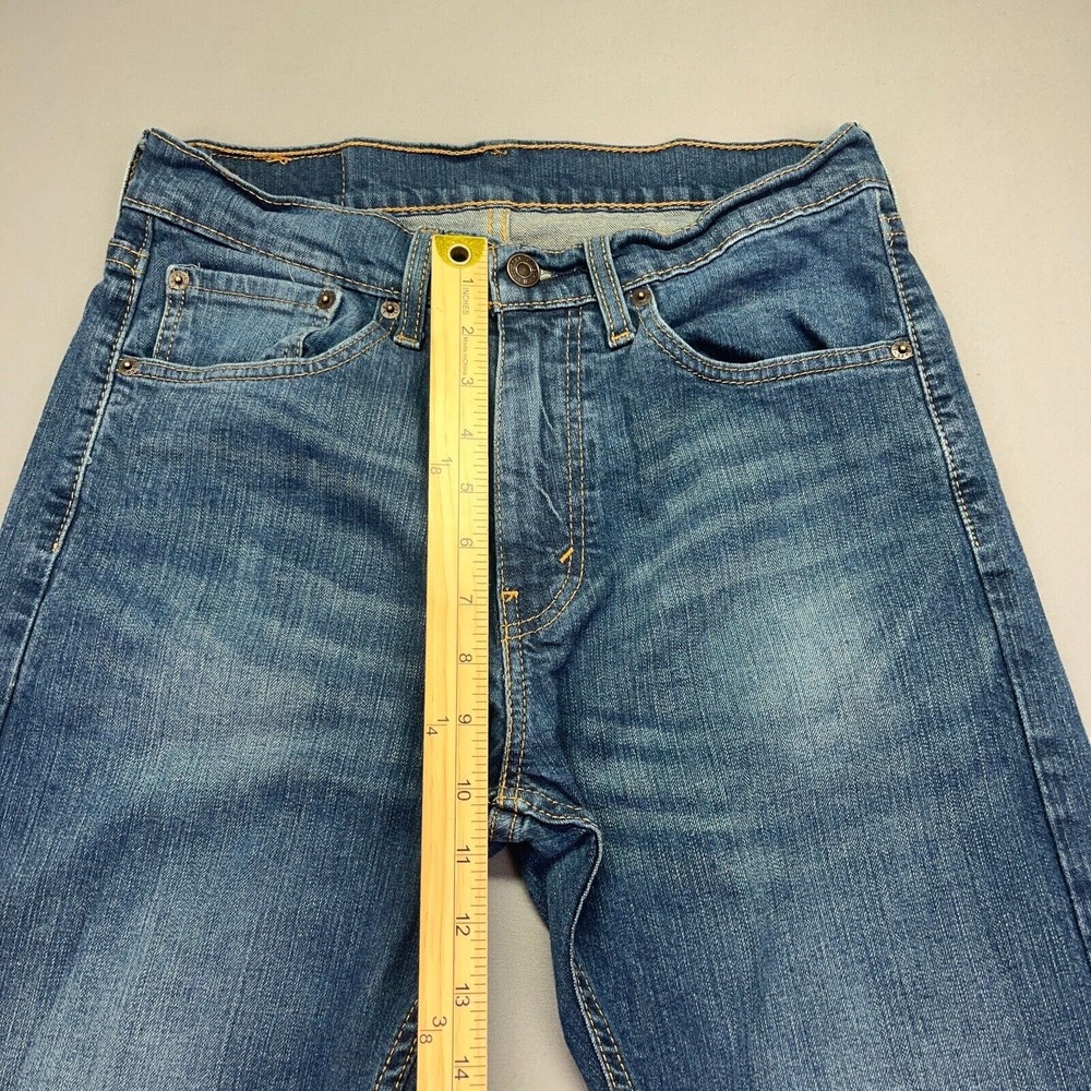 Levi's 505 Regular Men's Blue Straight Leg Jeans Sz 31 Fits 29" Fade Western Y2K - Picture 2 of 12
